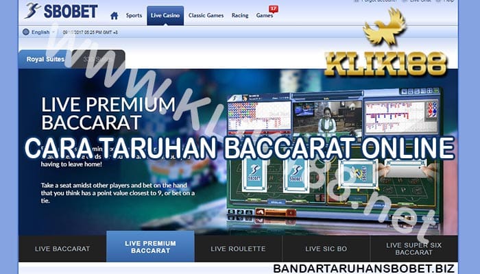 Cara Taruhan Sbobet Baccarat Online