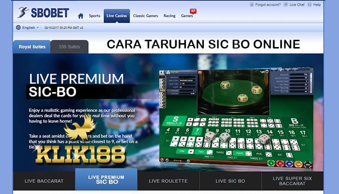 Cara Taruhan Sicbo Online