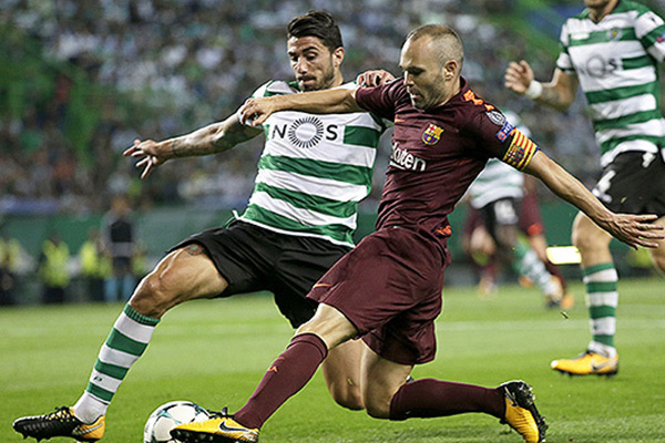 Laporan Pertandingan Barcelona VS Sporting CP Skor : 2-0