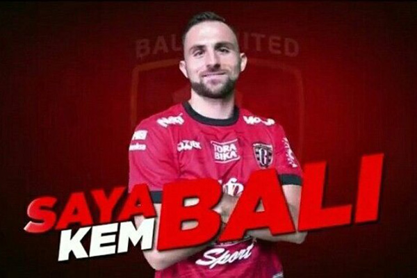 Ilija Spasojevic Resmi Berkostum Bali United Kembali