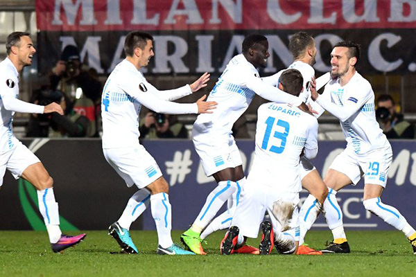Laporan Pertandingan Sepakbola Rijeka 2-0 AC Milan
