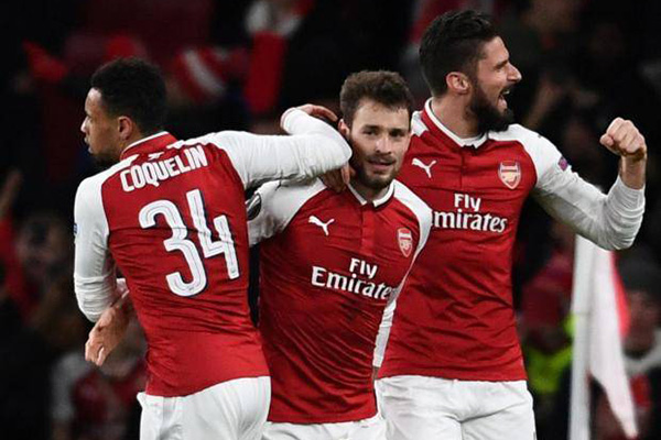 Laporan Pertandingan Arsenal VS BATE Barisov Skor 6-0