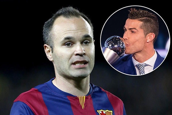 Respon Iniesta Soal Klaim Pemain Terbaik Sepanjang Masa Ronaldo