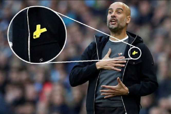 Pep Guardiola Terancam Dihukum Gara Gara Pita Kuning