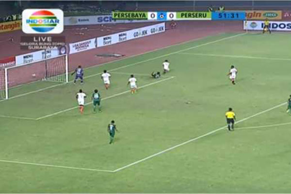 Laporan Pertandingan Sepakbola Persebaya Surabaya VS Perseru Serui